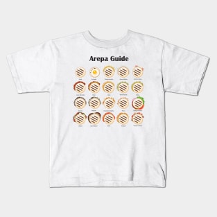 Arepa Guide Venezuela Latin Fast Food Kids T-Shirt